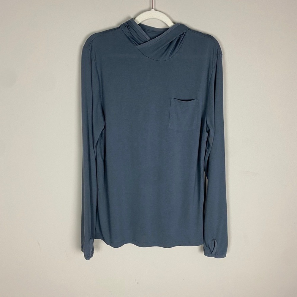 Free Fly Lightweight Hoodie Shirt Men Medium Bamboo Top Hooded Long Sleeves